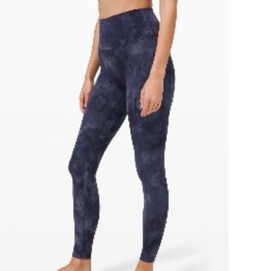 Lululemon align high rise pant 28” shade diamond dye asphalt grey true navy
